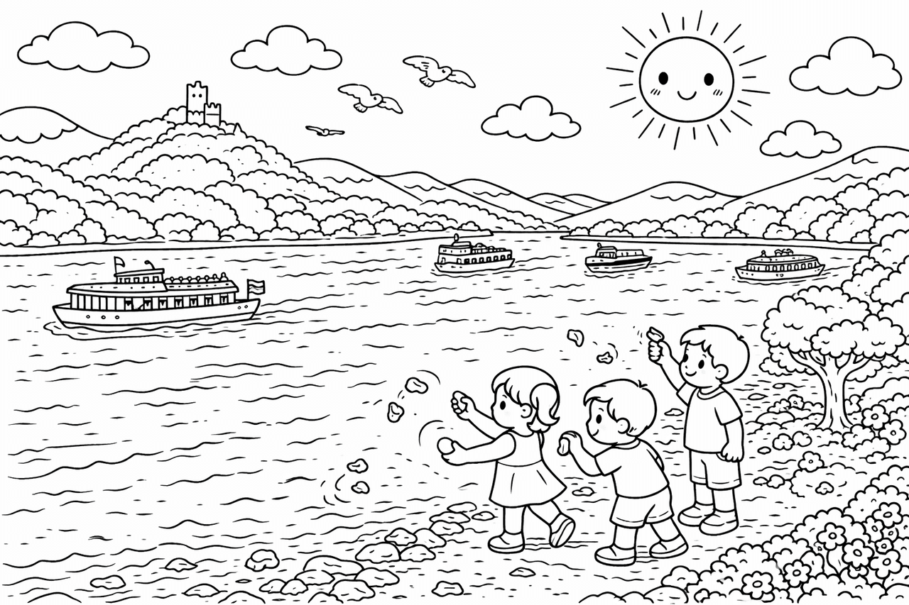 Historisches Rathaus Bad Honnef - Ausmalbild