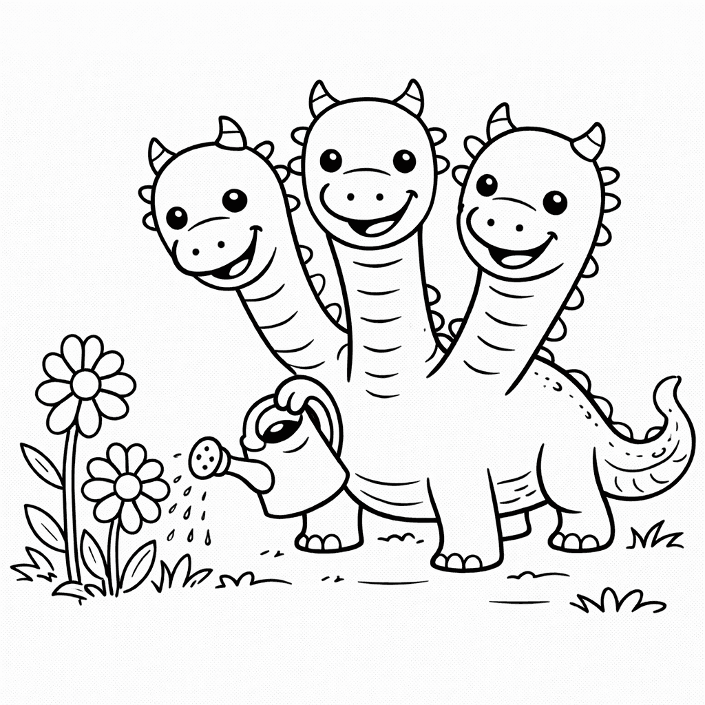 DreiköPfige Hydra Im Garten