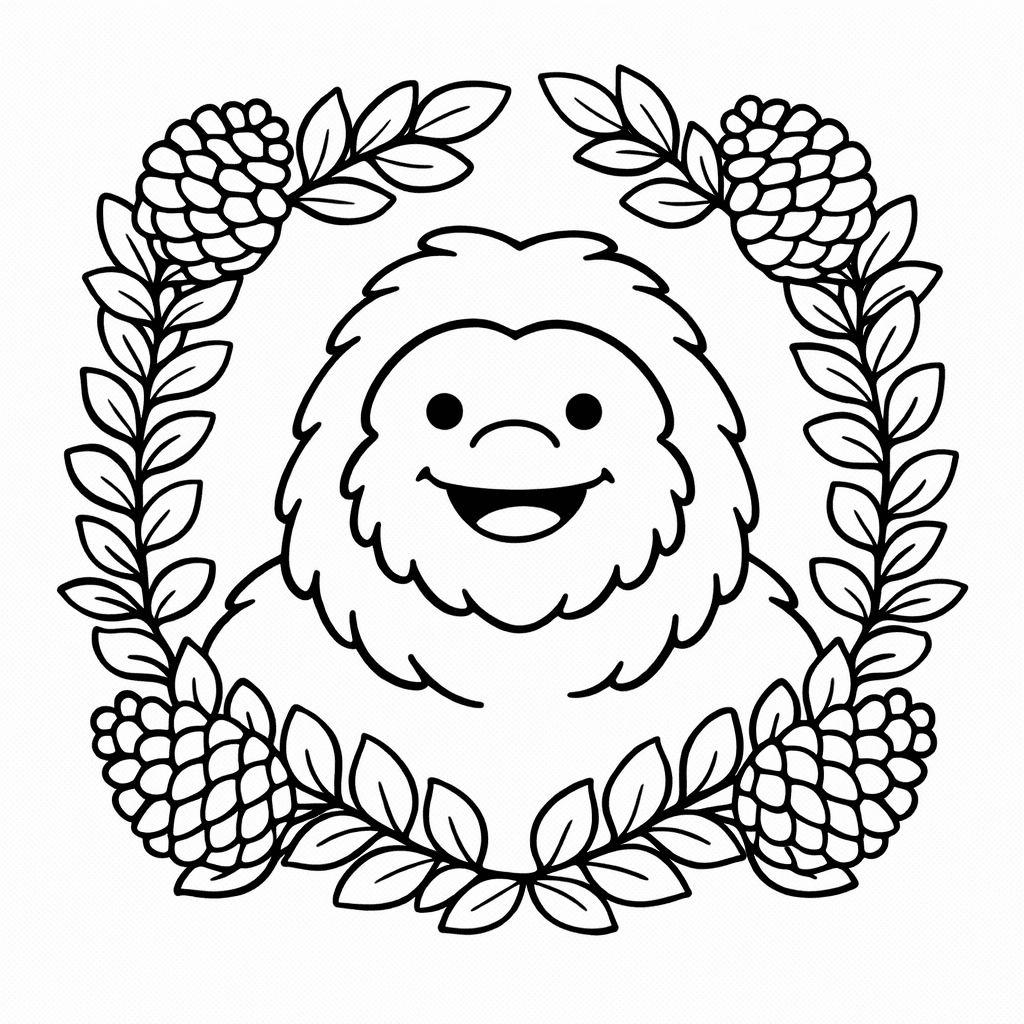 Freundlicher Bigfoot Im Fotorahmen