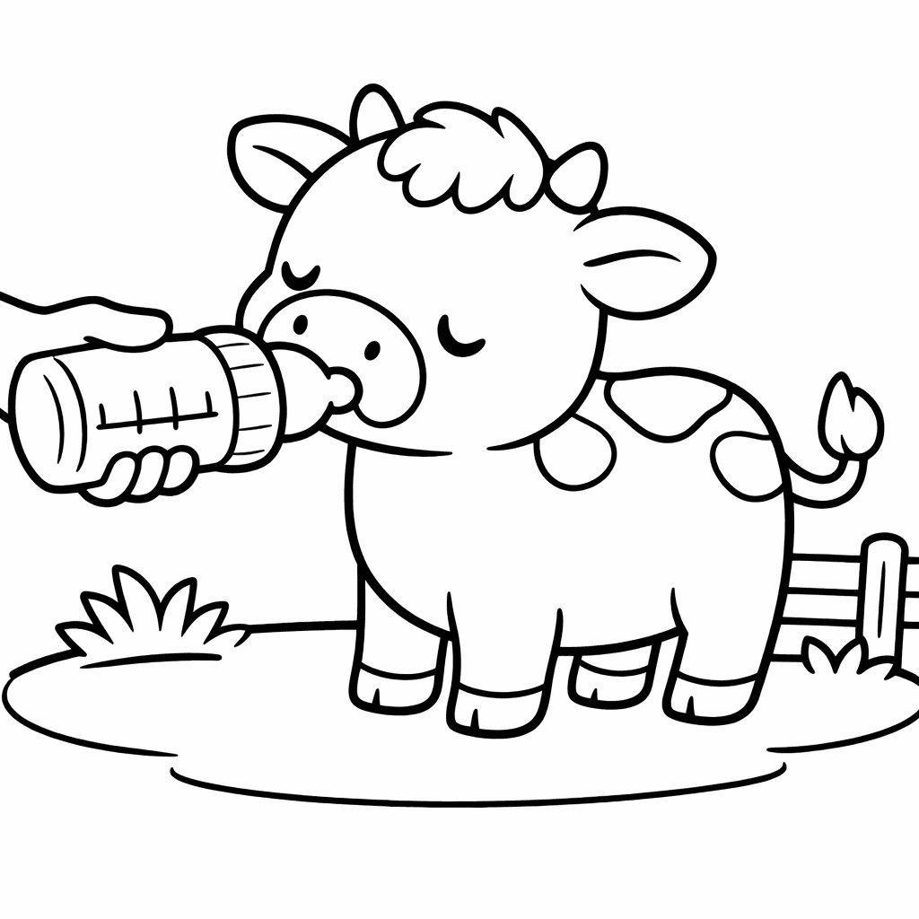 KäLbchen Trinkt Aus Der Flasche