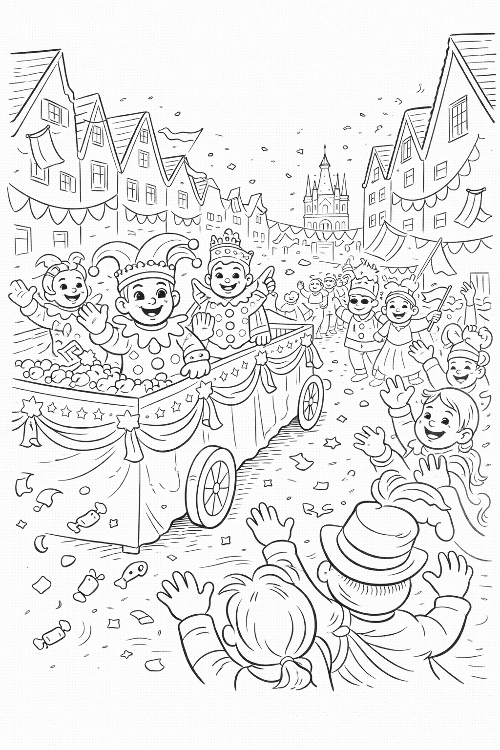 Kölner Karnevalszug In Der Altstadt