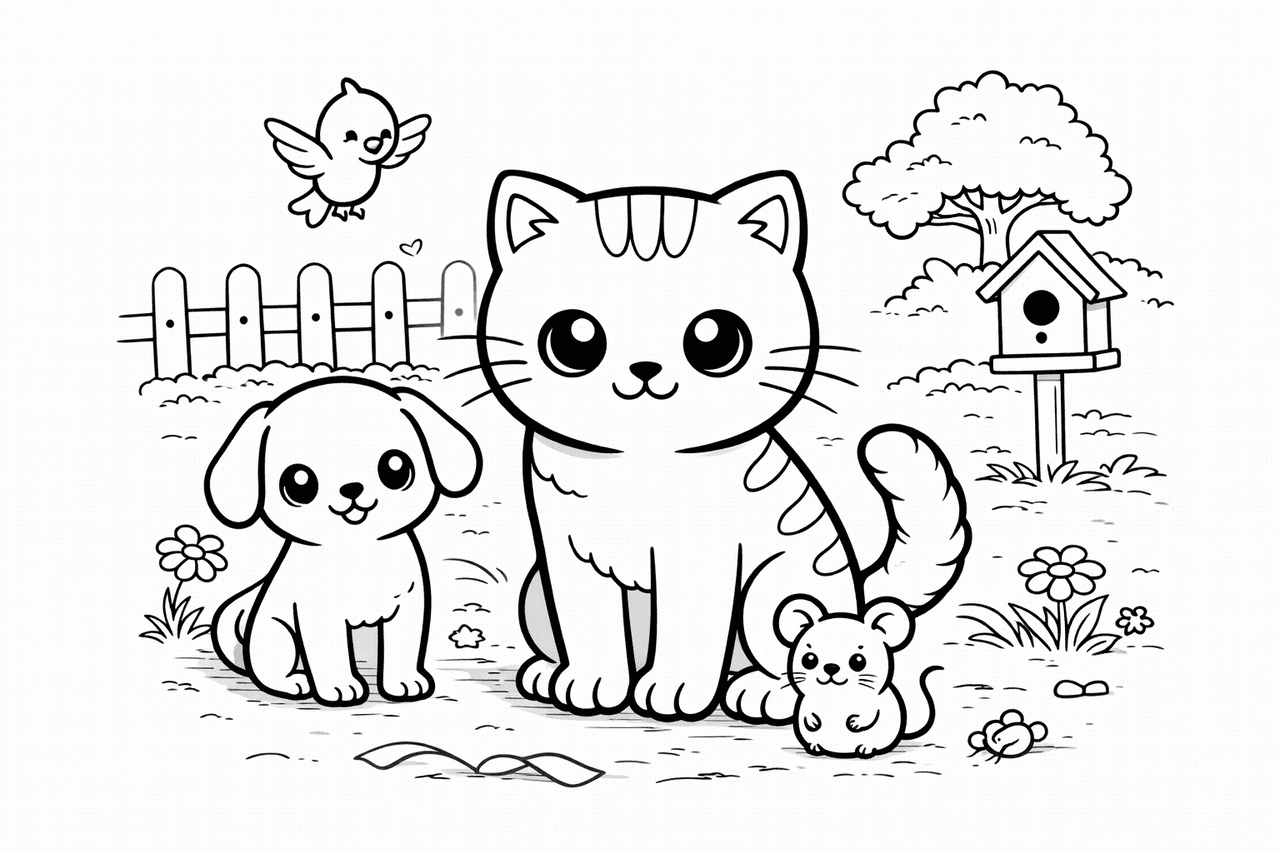 Katzen_katzenfreundliche Gartenbewohner In Linie