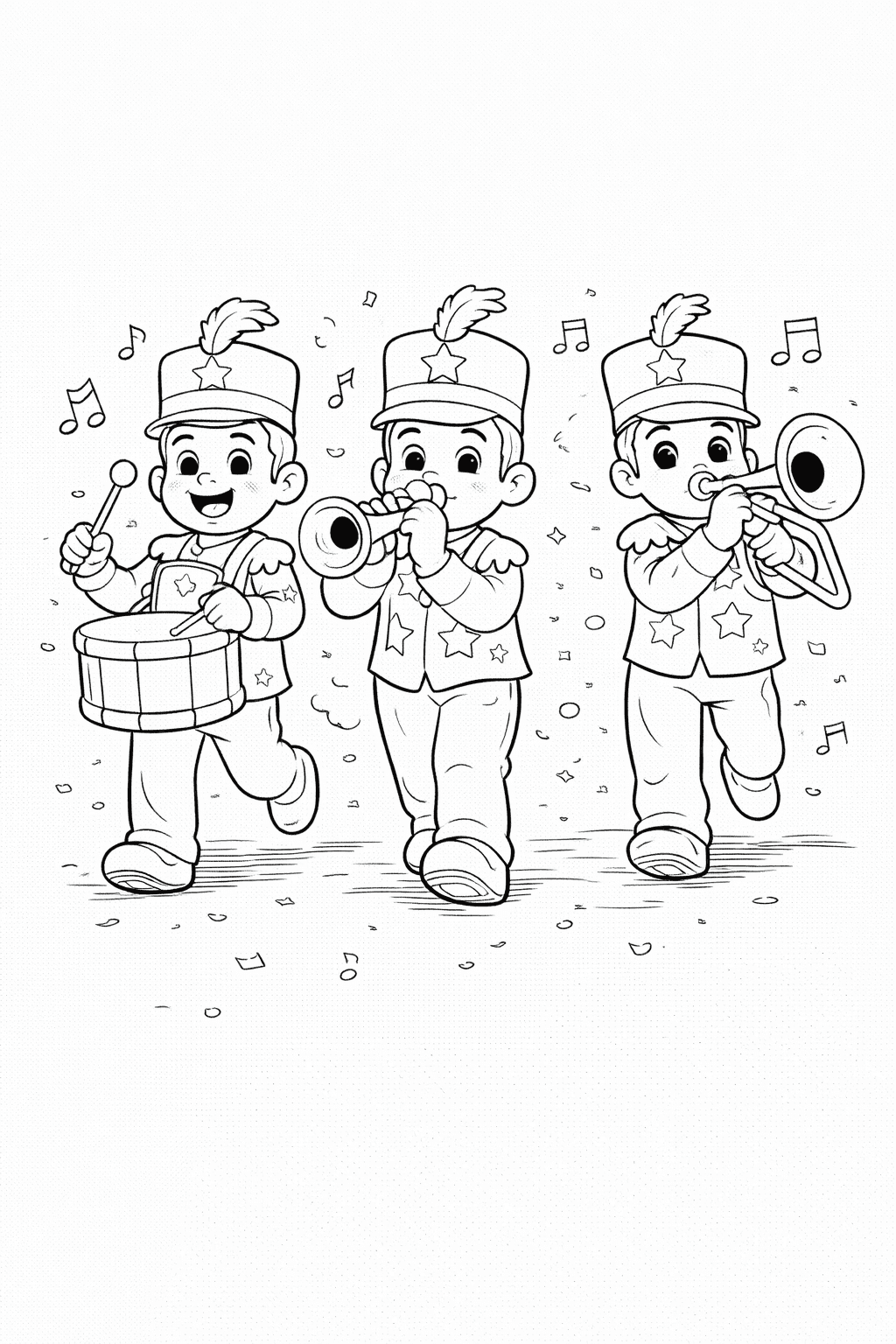 Kinder Im Karnevalsmusikzug