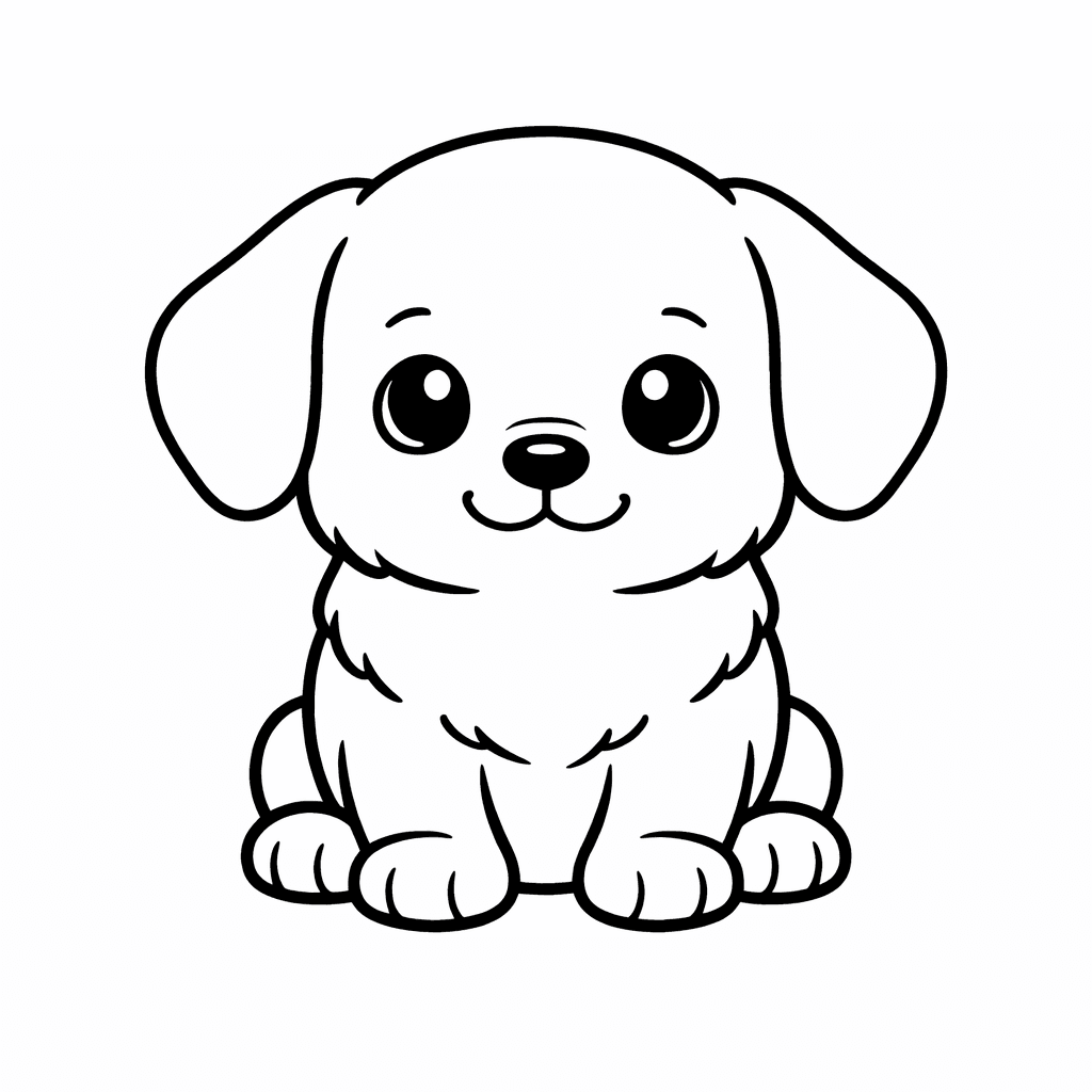 Kuscheliger Welpenzeichnungs Spaß