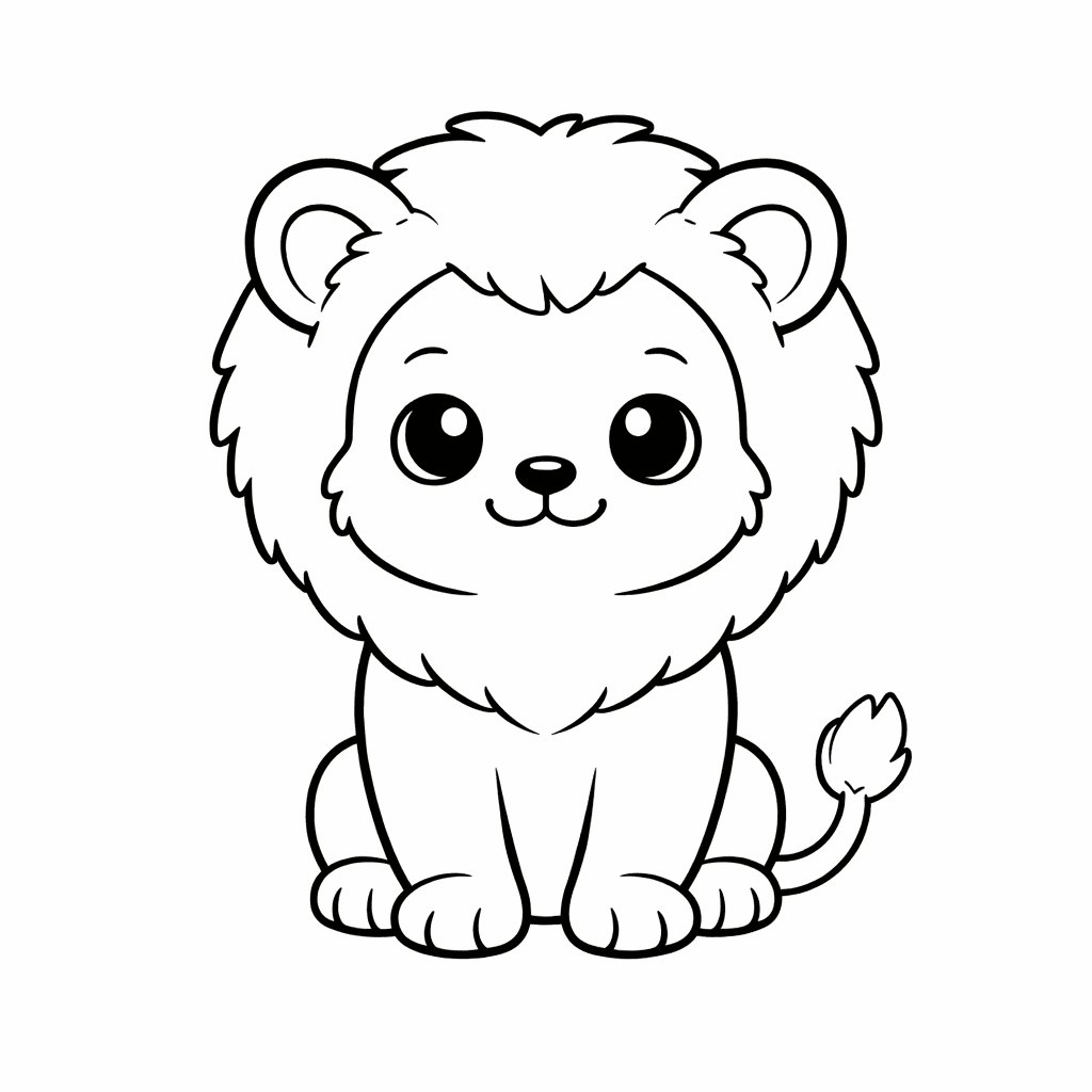 LöWenbabys Aufrecht Sitzend