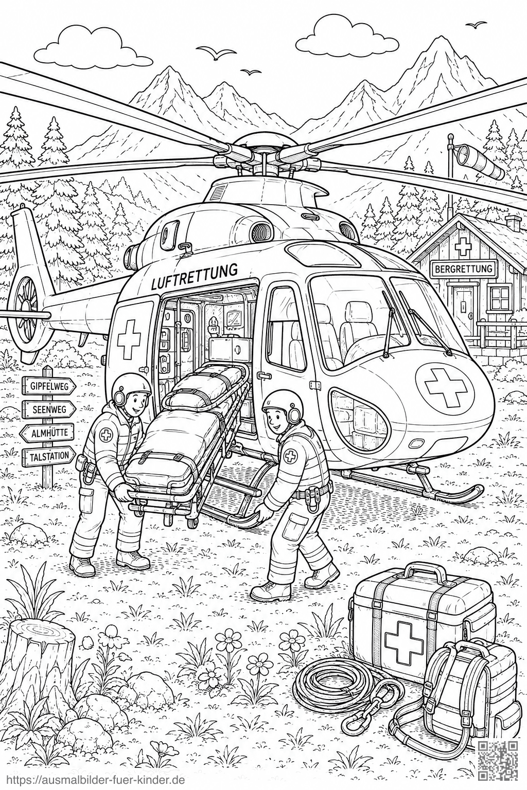 Luftrettungs Hubschrauber Mit Großer Seitentür Ausmalbild Luftrettungs Hubschrauber Mit Großer Seitentür Ausmalbild