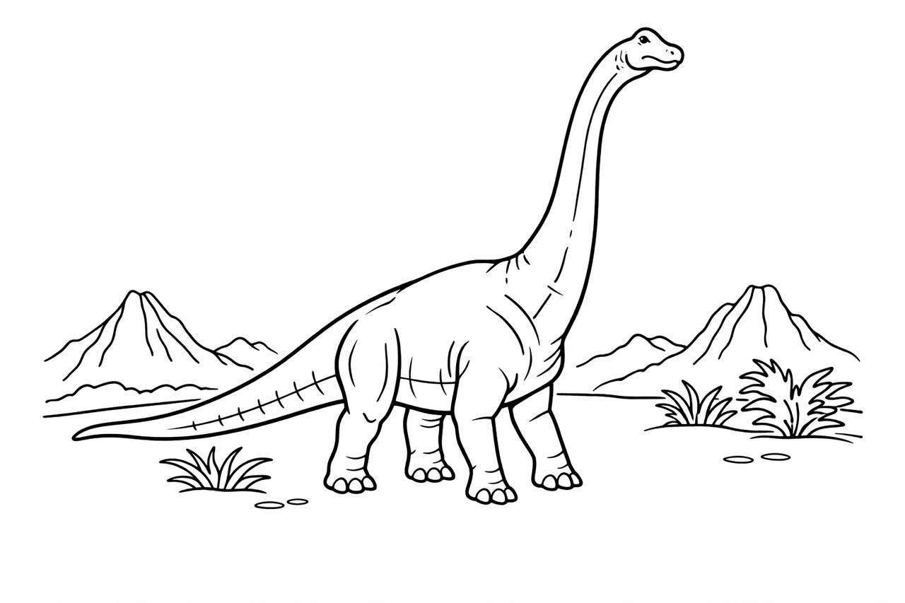 Sanfter Riese - Ausmalbild