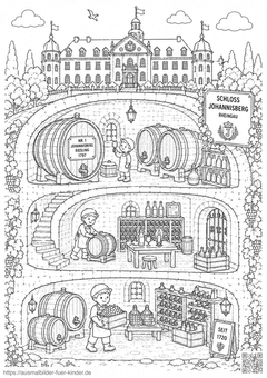 Schloss Johannisberg Historische Weinkeller Ausmalbild
