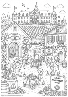 Schloss Johannisberg Weingut Ausmalbild