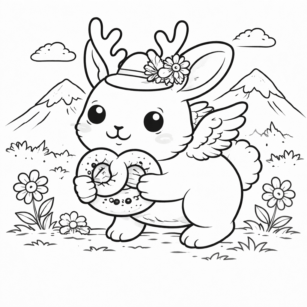 Wolpertinger Im Alpenwiesen Mit Breze